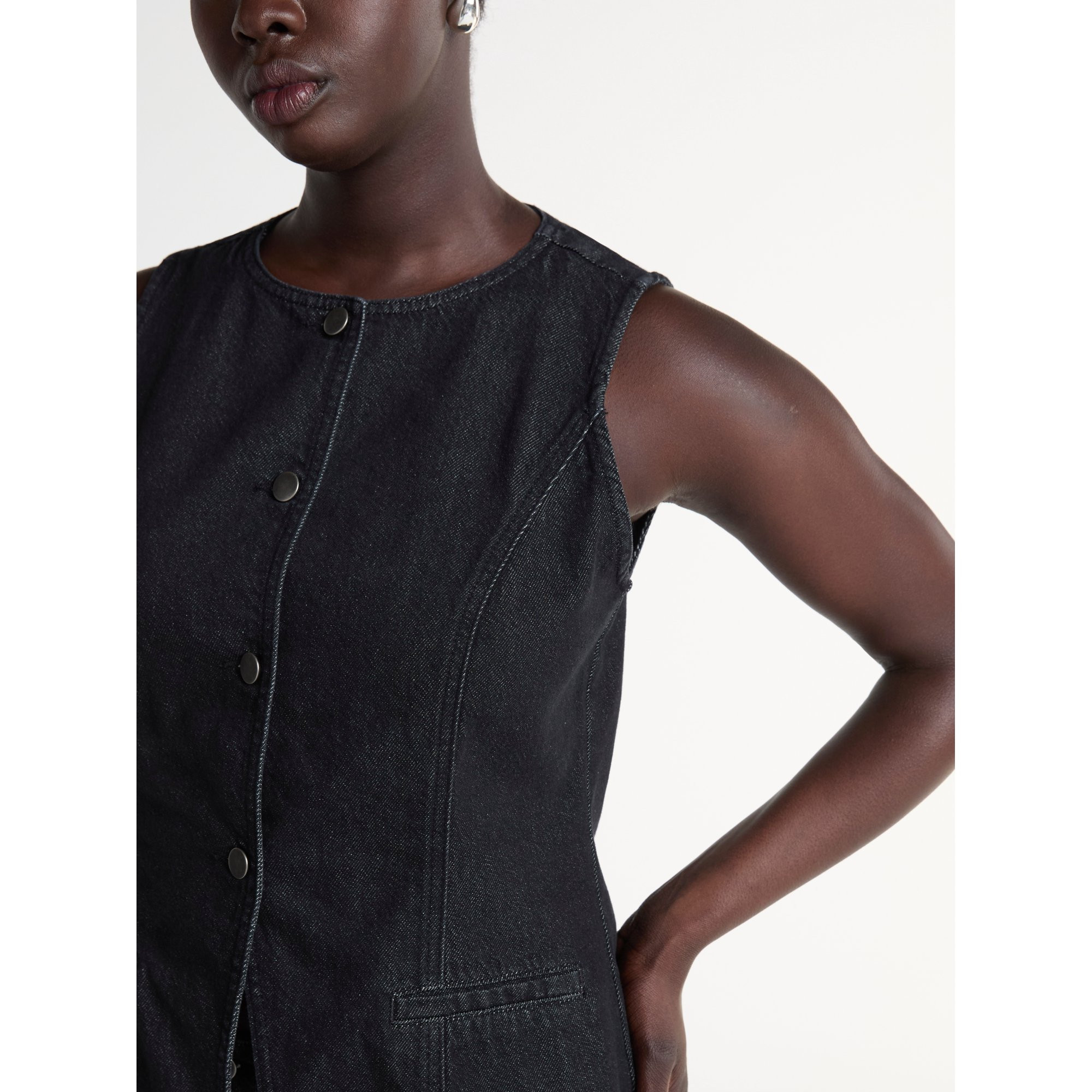 Scoop Women’s Denim Vest and Mini Skirt Set, 2-Piece, Sizes XS-XXL | Walmart (US)