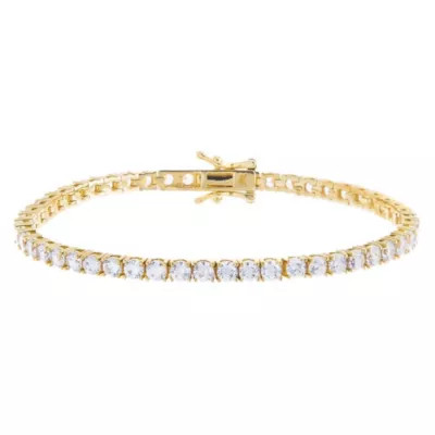 By Adina Eden Classic Tennis Bracelet, Gold | Belk