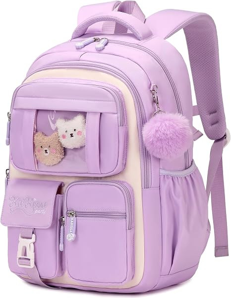PIG PIG GIRL Kids Backpack for Girls School Bags for Middle School Students Book Bag for Elementa... | Amazon (US)