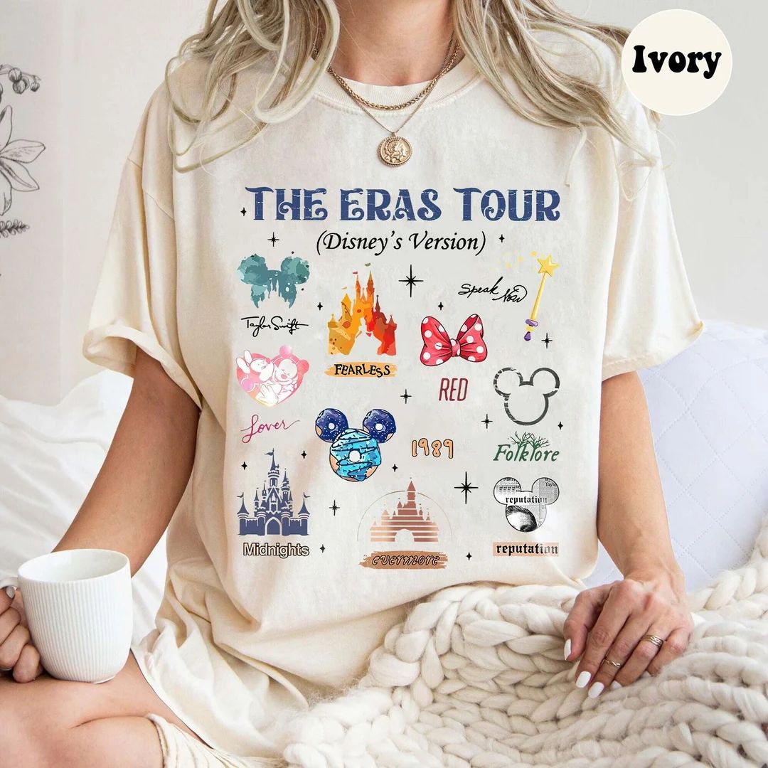 Disney the Eras Tour Shirt, Mickey Era Shirt, Retro Disneyland Castle Shirt, Mickey Minnie Eras T... | Etsy (US)