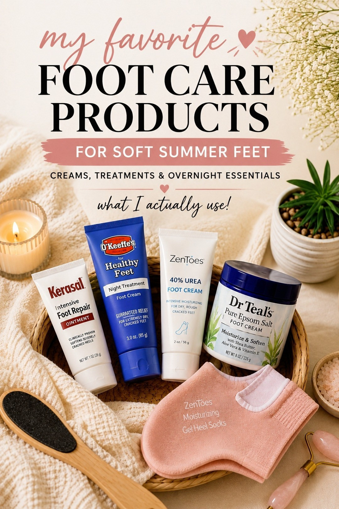 Trying to get my feet ready for sandal season without spending a fortune at the salon 😭👡These are a few of the products I’ve been using lately for dry heels, overnight moisture, and softer feet at home. I’ve honestly learned that consistency matters way more than expensive treatments.The moisturizing heel socks surprised me the most because they really help lock everything in overnight.

#LTKvlog #LTKHome #LTKBeauty
