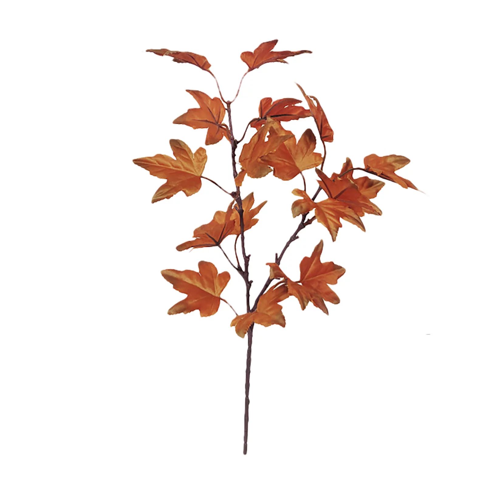 LBS Artificial Maple Leaves Branch Fake Fall Leaves Stems Plants Outdoor for Home Kitchen Thanksg... | Walmart (US)