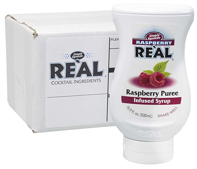 Raspberry Reàl, Raspberry Puree Infused Syrup, 16.9 FL OZ Squeezable Bottle (Pack of 1) | Amazon (US)