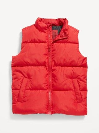 Gender-Neutral Water-Resistant Frost-Free Puffer Vest for Kids | Old Navy (US)