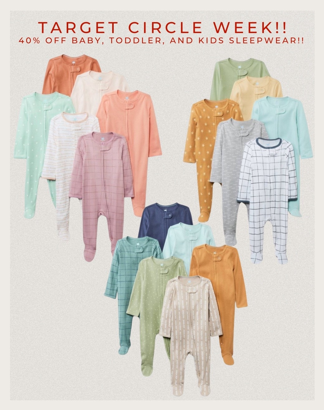 Target circle week strikes again!! 40% off all baby, toddler, and kids pajamas!! Such good sales!! I love stocking up during these sales for even bigger sizes too!! 

#LTKKids #LTKSaleAlert #LTKBaby