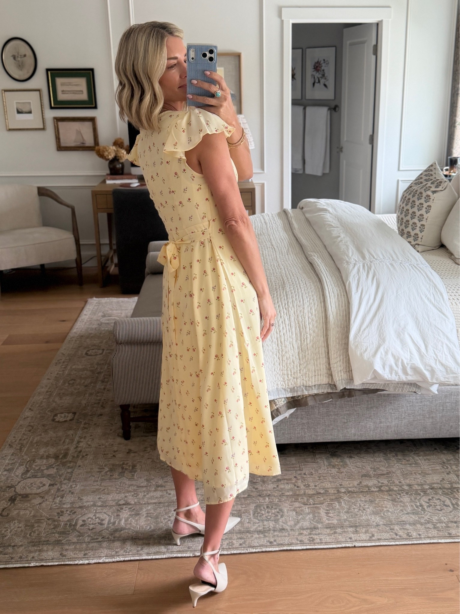 The sweetest dress! I have a discount code good for 24 hrs only! CINDY10 
Wearing my normal size small.

#LTKootd #LTKSaleAlert #LTKOver40