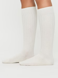 Boderline Knee High Socks White | Princess Polly US