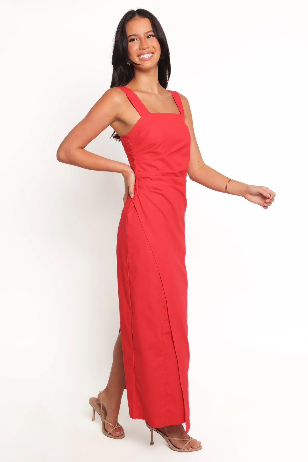 Caterina Maxi Dress - Red | Petal & Pup (US)