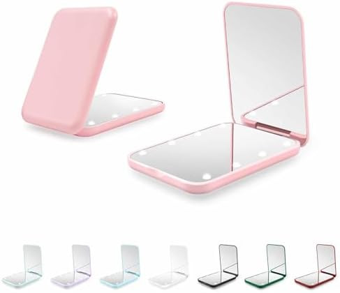 Compact Mirror, 1X/3X Magnification LED Pocket Mirror with Nternal BIattery, Mini Mirror for Purs... | Amazon (US)