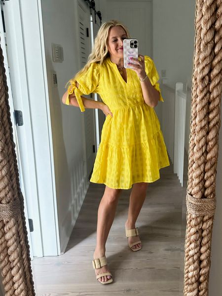 Pretty yellow dress for summer!! Wearing a small. Code FANCY15 for 15% off 

#LTKStyleTip #LTKFindsUnder100 #LTKSeasonal
