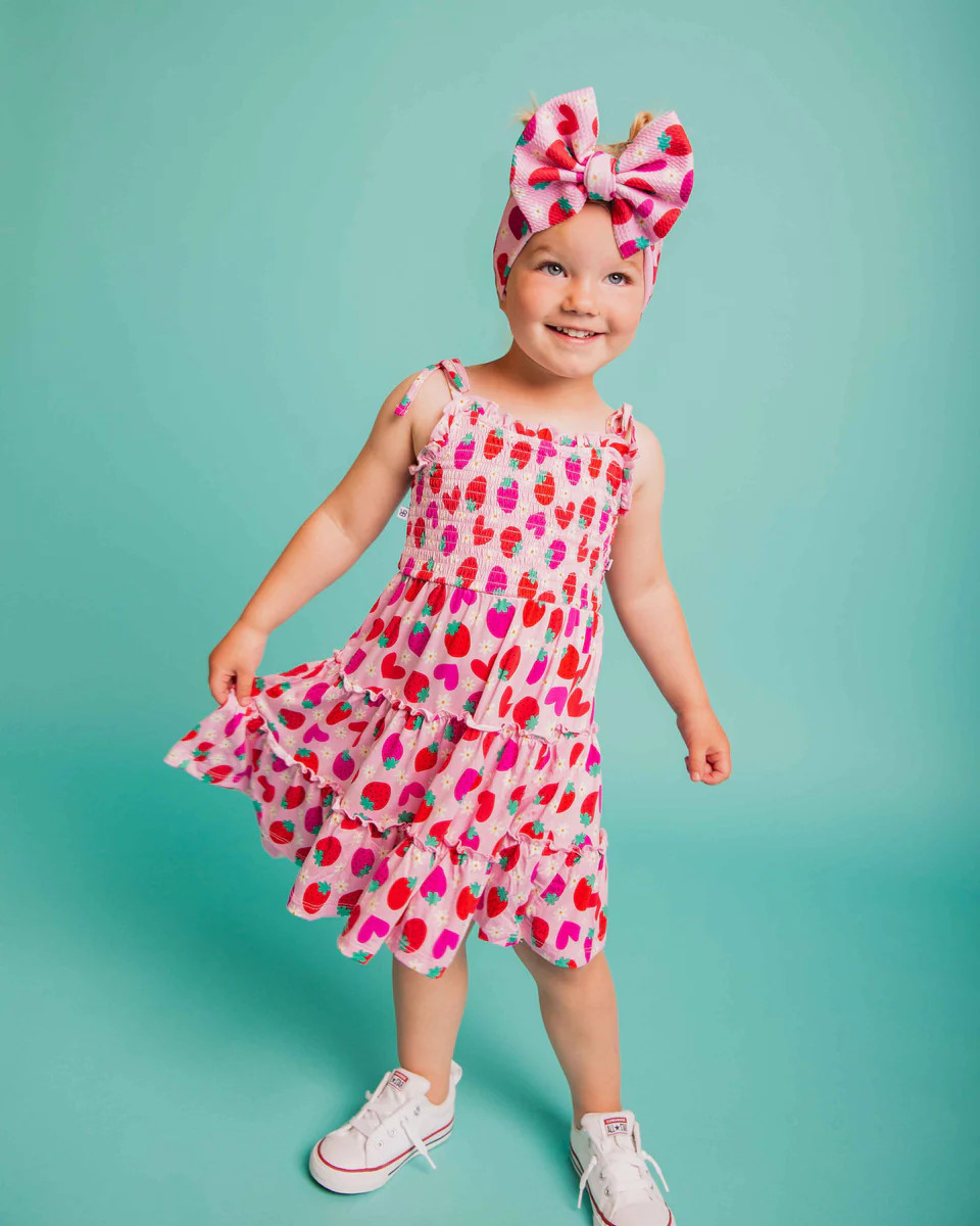 Berry in Love Sleeveless Dress & Shorts Set | Bums & Roses