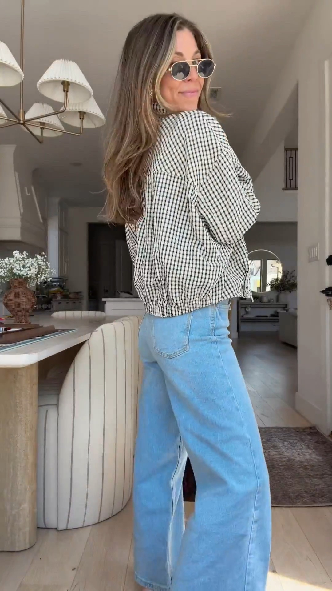 This plaid bomber jacket from Zara!! Wearing xs. Size 2 jeans. Zara culotte jeans. Archie’s flip flops.

#LTKootd #LTKgrwm #LTKmorningroutine