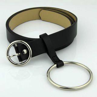 Round Buckle Faux Leather Belt | YesStyle Global