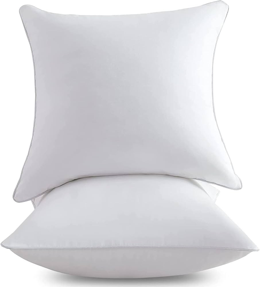 FAVRIQ 26 x 26 Throw Pillow Inserts with 100% Cotton Cover Square Cushions for Chair Bed Couch Ca... | Amazon (US)