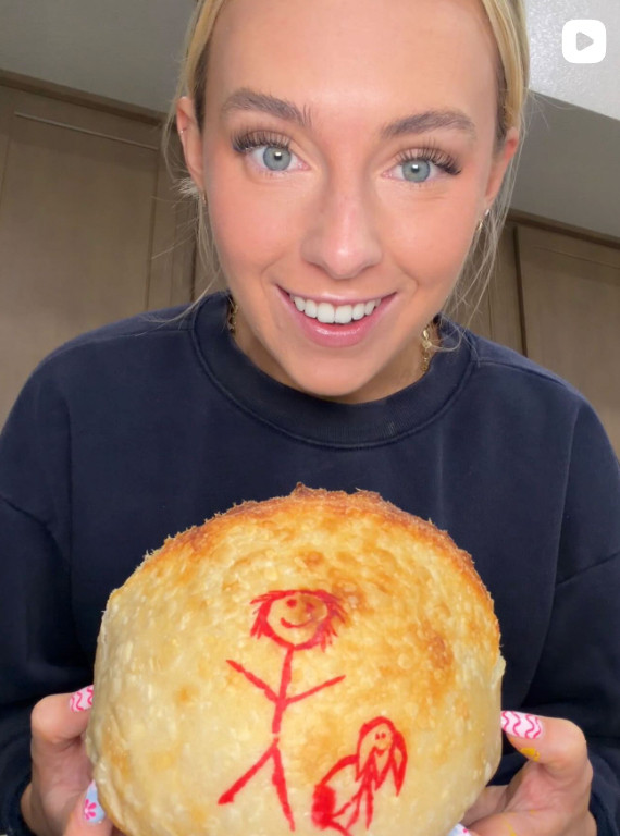 Painting sourdough!! 

 
