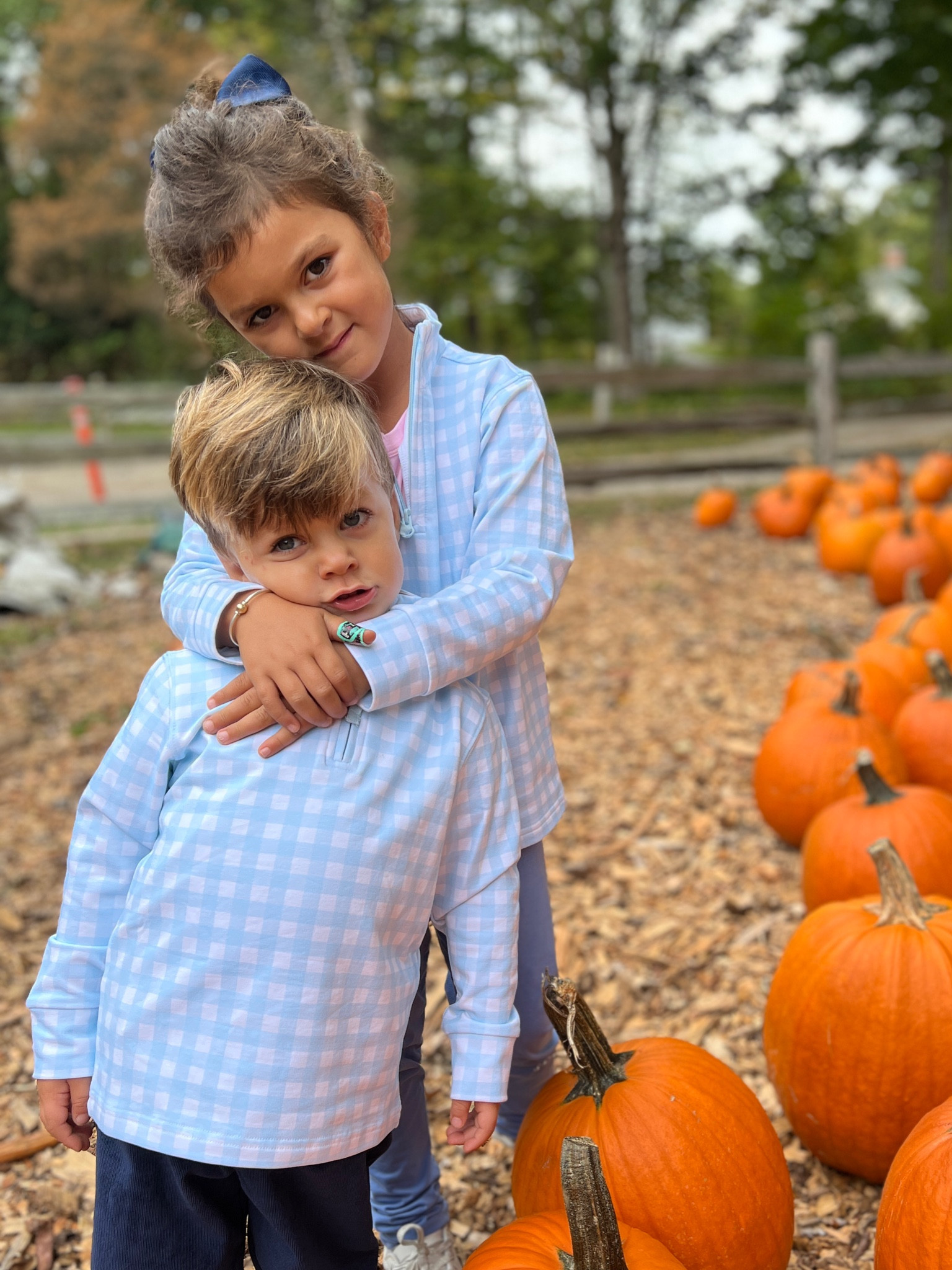 Kids zipper up.  Blue and white kids . Tbbc 