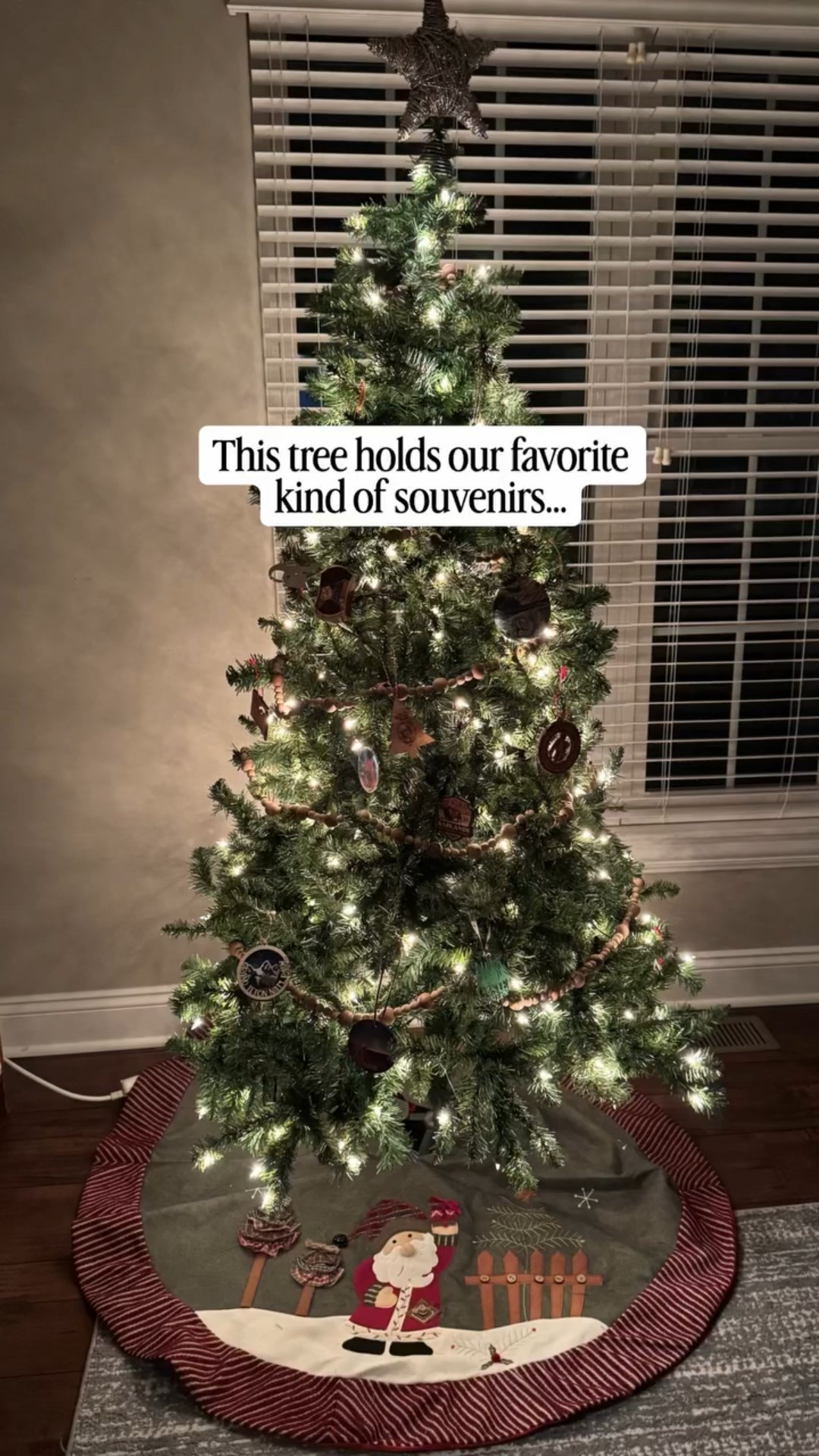 Instead of a theme, we started a tradition. 🎄One ornament from every place we travel. We have a regular tree, but this one is special. Each ornament holds so many memories from all of the amazing places we have been. 

Do you buy ornaments when you travel? Anyone else have a travel tree?

#travel #nationalparks #christmastree #souvenirs #ornaments

#LTKHoliday #LTKmomlife #LTKSeasonal