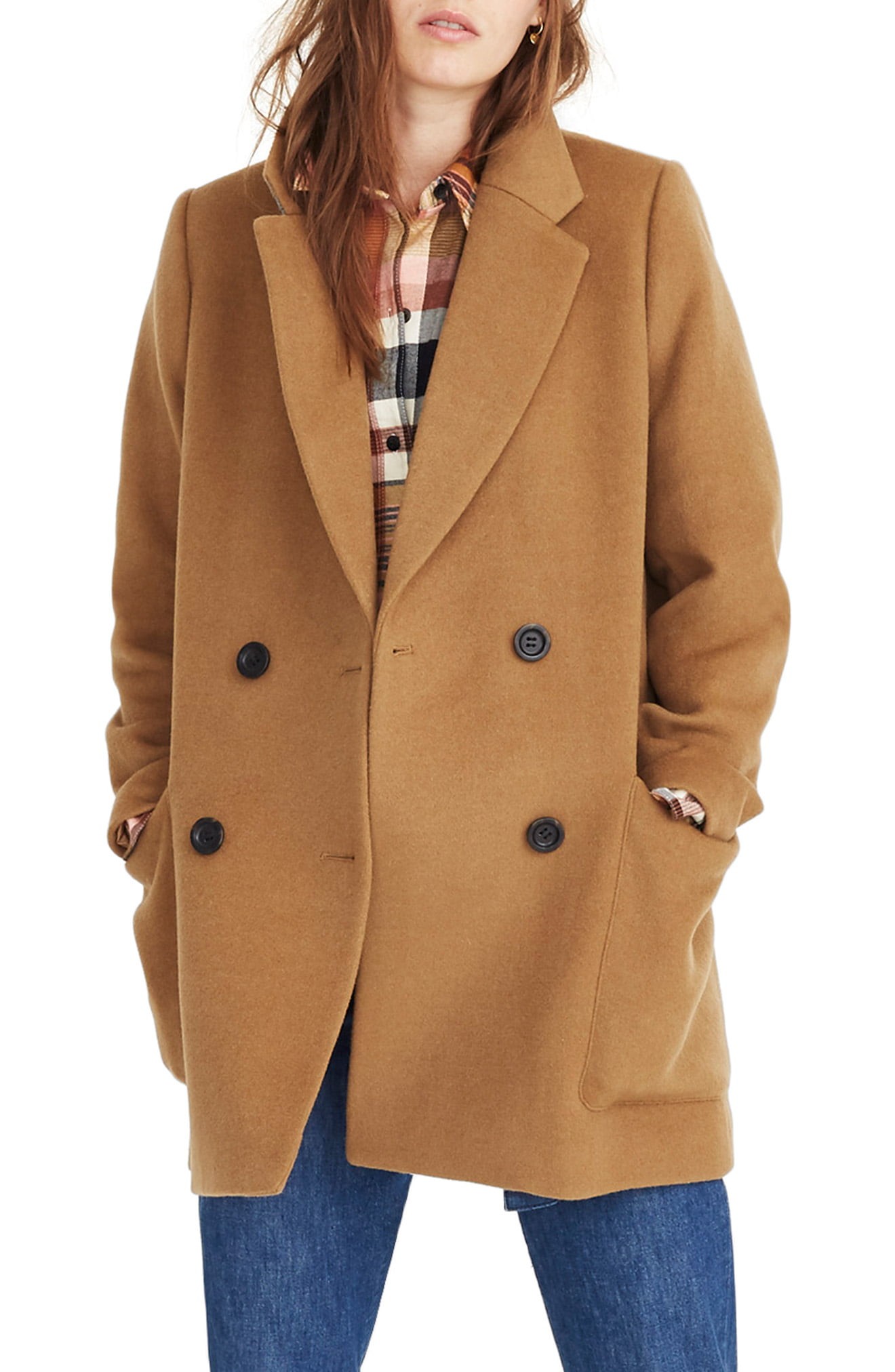 Madewell Hollis Double Breasted Coat | Nordstrom