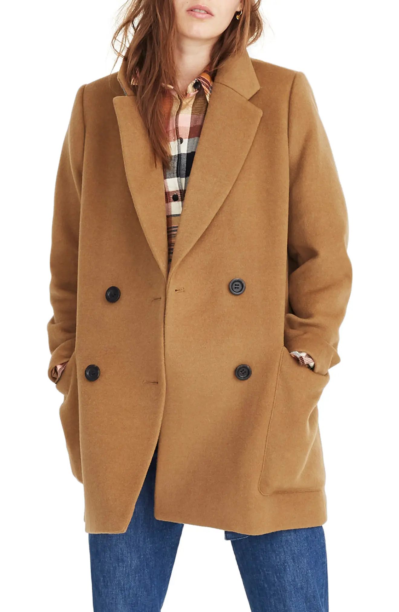 Madewell Hollis Double Breasted Coat | Nordstrom