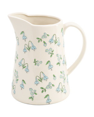 7.5x8 Embossed Blue Bell Pitcher | Kitchen & Dining Room | Marshalls | Marshalls