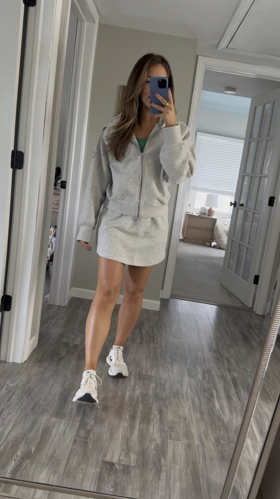 This YPB skirt is SO good you guys - it’s that super comfortable neoKnit material that I love. 

It’s 25% off today! 
Size M in zipup 
Size small in skirt 
True size in sneakers 

#LTKfindsunder50 #LTKfindsunder100 #LTKsalealert