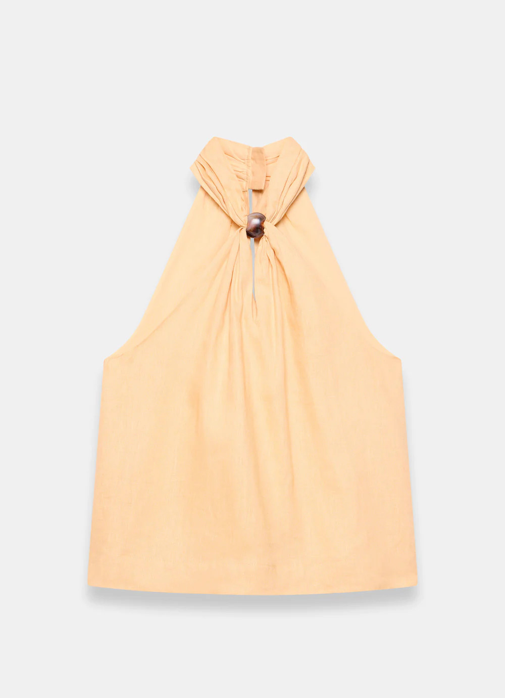 Yellow Linen Halter Top | Mint Velvet