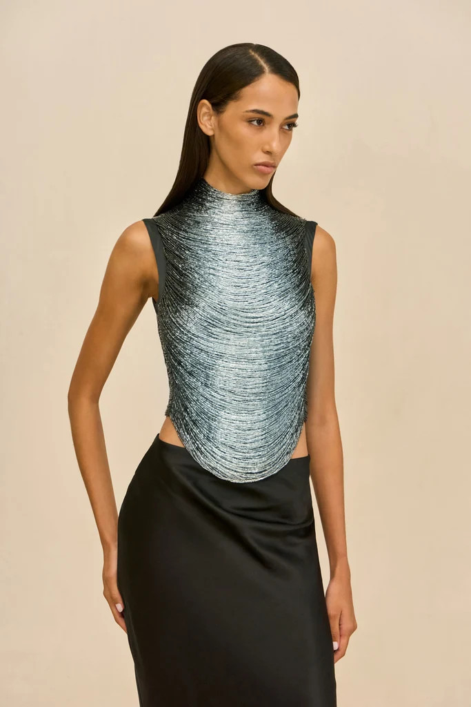 TARAJI TOP - GRAPHITE MULTI | Cult Gaia - US