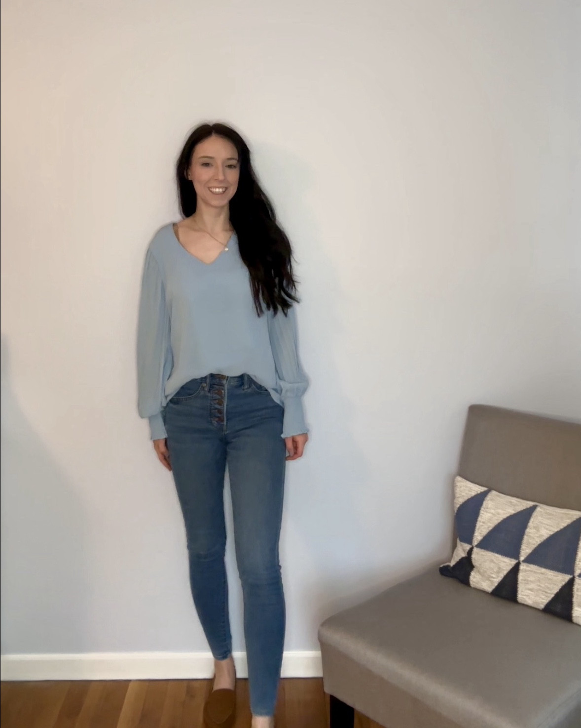 Blue top size S
Jeans size 00
Brown loafers size 6.5

Spring outfit, work, workwear, casual, minimalist, millennial, Amazon, weekend ready 

#LTKFindsUnder50 #LTKStyleTip #LTKWorkwear