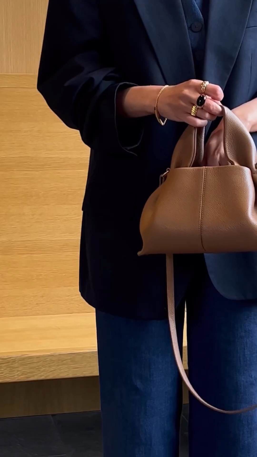 Navy blazer, brown cross body bag, work wear, navy trousers, work outfit ootd, smart wear, navy shirt, blue jeans, formal office outfit, gold bracelet

#LTKSeasonal #LTKworkwear #LTKeurope