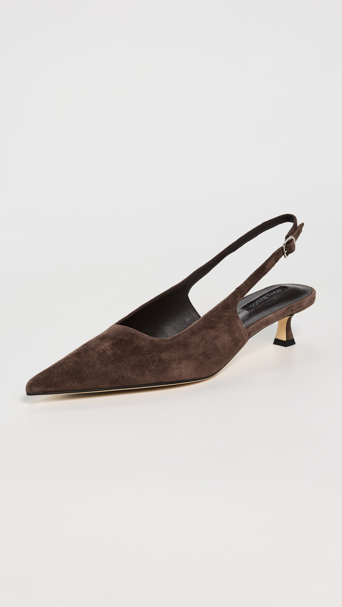 Tony Bianco Crush Slingback Heels Espresso Suede 7.5 | Shopbop