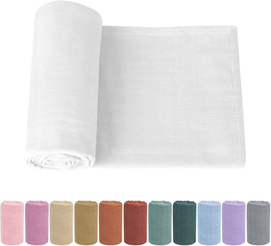 Amazon.com: Knirose Newborn Baby Swaddle Blanket Unisex Swaddle Wrap Soft Silky Muslin Swaddle Bl... | Amazon (US)