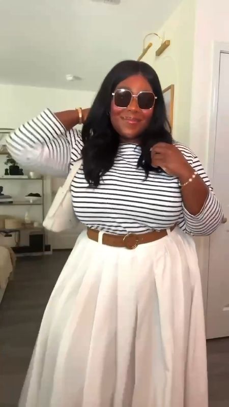OOTD is giving Nautical vibes! Get the look below! 

Top XXL 
Skirt - linked something similar 

Plus Size Fashion, Pleated Skirt Outfit, Nautical inspired Outfit

#LTKfindsunder50 #LTKplussize #LTKsalealert