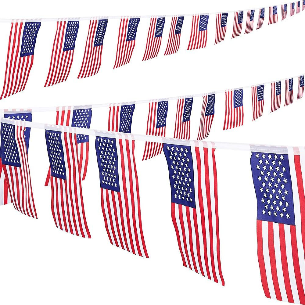 60PCS American flag, Independence Day Banner American Flag, 65Ft American flag Banner, Very Suita... | Amazon (US)