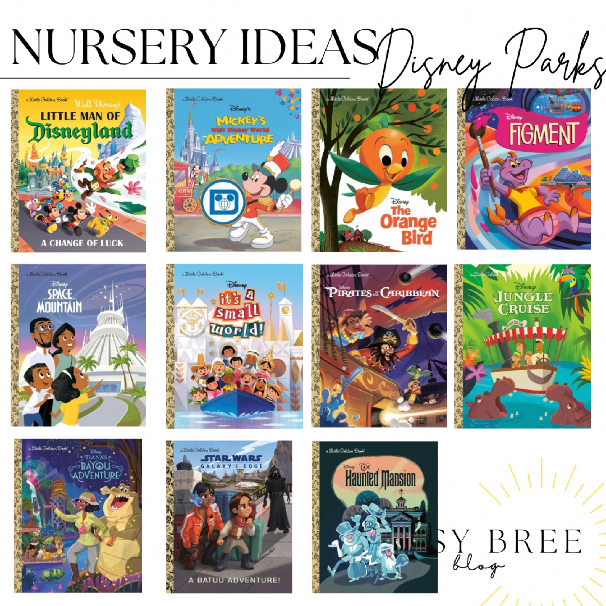 Disney parks nursery ideas, disney nursery, disney ride inspired books, disney little golden books, baby shower gift ideas

#LTKBaby #LTKBump #LTKSaleAlert