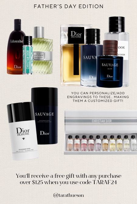 @diorbeauty is the perfect place to grab a gift this Father’s Day. Not only do they have great cologne scents, BUT it comes in beautiful packaging (no wrapping required on your end)! You can also get items personalized, which adds an amazing touch. Use code TARAF24 for a complimentary gift. Now - Thursday get overnight shipping on orders over $150!
#diorbeauty