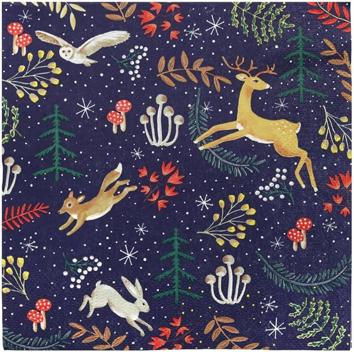 Talking Tables 20 x Truly Magical Recyclable Christmas Napkins for Decoupage | Enchanting Winter ... | Amazon (US)