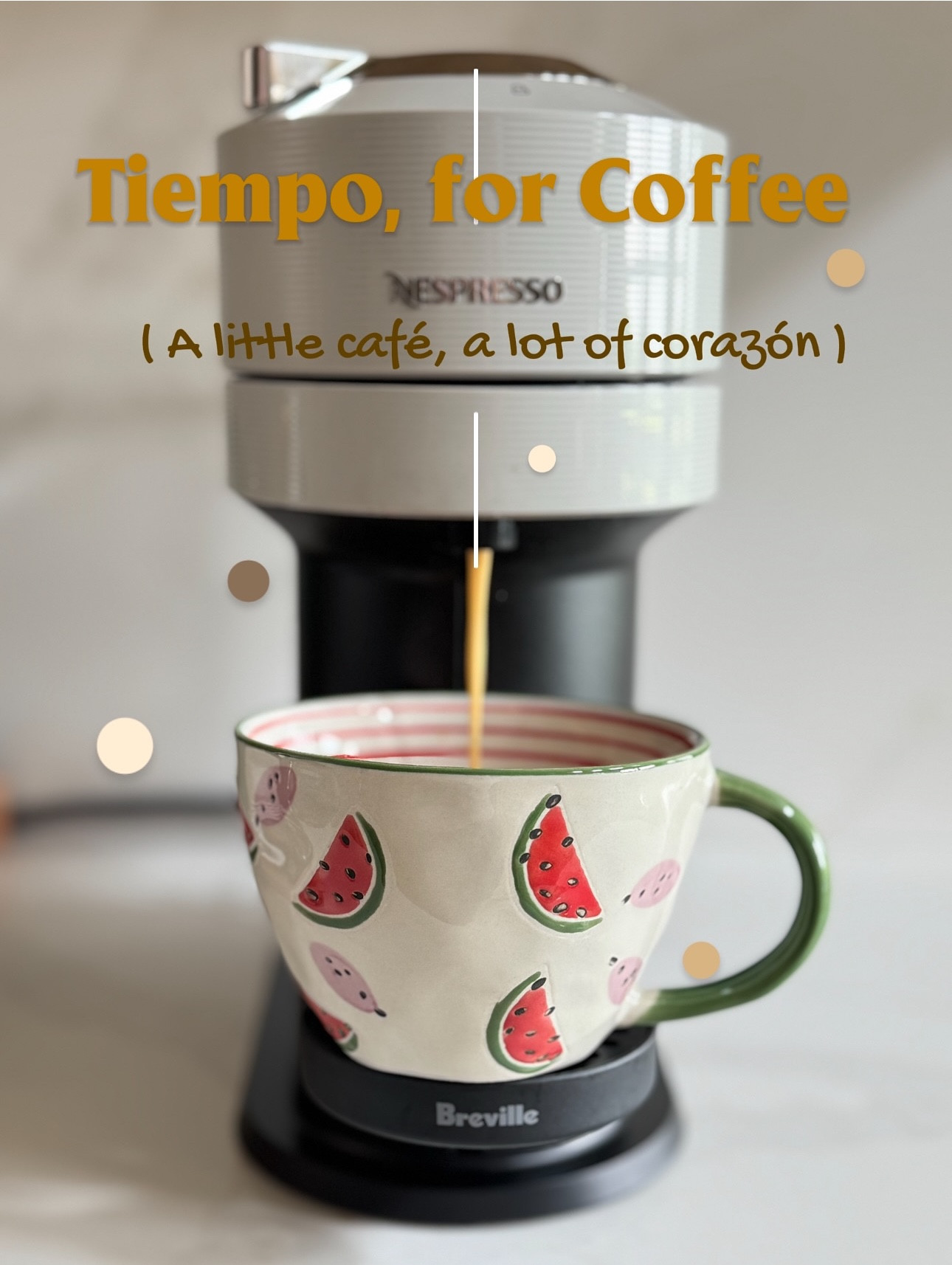 A little café, a lot of corazón…
and a dash of “todo va a estar bien. 💫

Cariño Shop everything from this post via the link in my bio! 

Coffee Machine @nespressousa 
Coffee Mug @worldmarket 

* The Copyright to this content 
( PICTURES,VIEDO AND RELATED MEDIA CAPTION ) Belongs solely @Perla_Gharbi  Any usage of it without my permission grated is a violation of my rights. Tags, or Any use of Hashtags do not denote Permission. 

♡ THANK YOU Perla Gharbi ♡

#café #coffeetime #coffeemachine #coffeemug #watermelon

#LTKGiftGuide #LTKHoliday #LTKHome