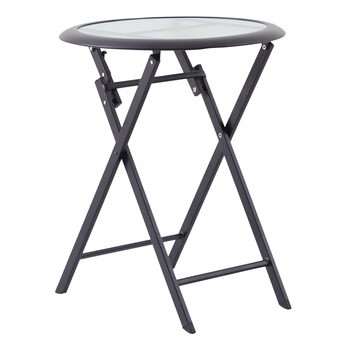 Style Selections Mix and Match Round Outdoor Bistro Table 23.62-in W x 23.62-in L | Lowe's