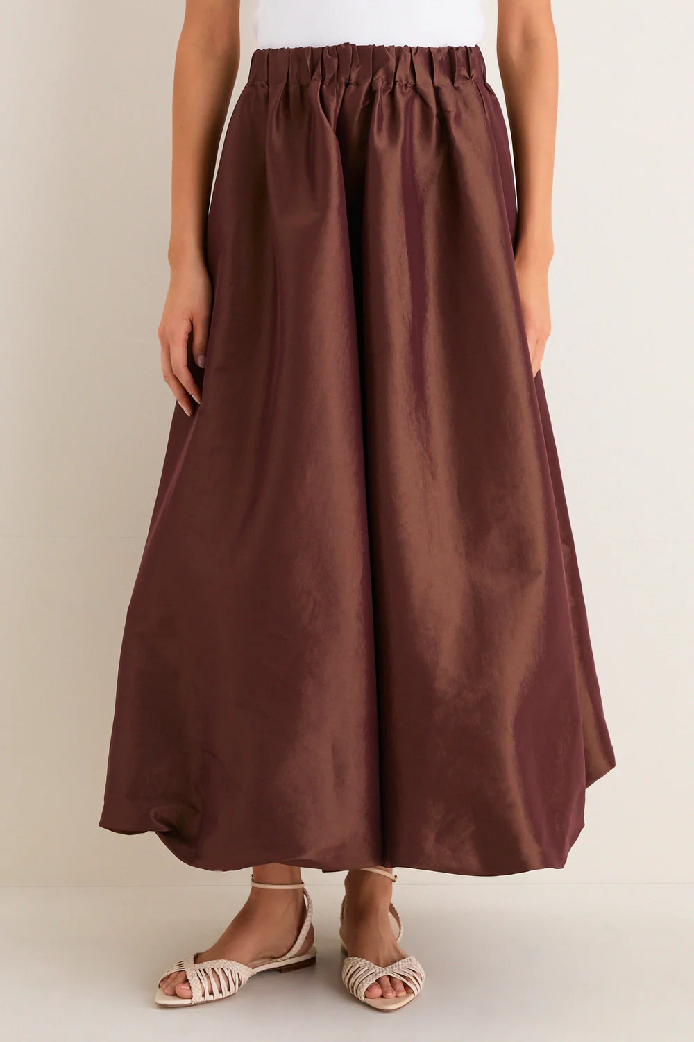 Sky Blue Taffeta Cynthia Bubble Skirt | Tuckernuck (US)