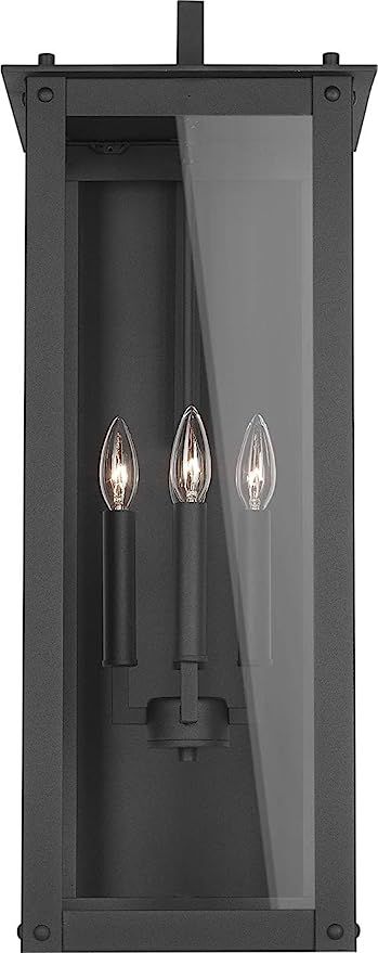 Capital Lighting 934641BK Hunt Clear Glass Outdoor Wall Sconce, 4-Light 240 Total Watts, 29" H x ... | Amazon (US)