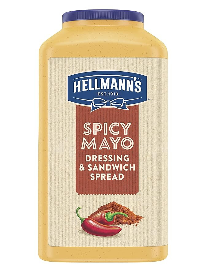 Hellmann's Spicy Mayonnaise, 1 Gallon Jar made with 100% Cage Free Eggs, Gluten Free, Vegetarian,... | Amazon (US)