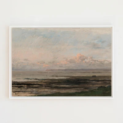 Sunset Sea Canvas Wall Art . Rectangle | Lindsay Letters, LLC