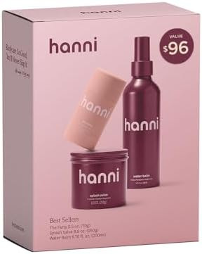 HANNI Gift Set Trio | Including Splash Salve, Water Balm & Fatty, Moisturizing and Hydrating Best... | Amazon (US)