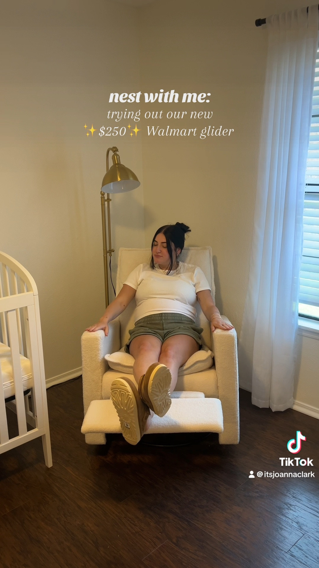 boucle nursery glider for $250! 