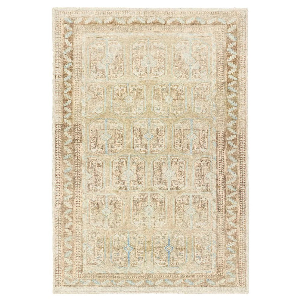 Caisan Updated Traditional Beige Oriental Patterned Rug - 7'9""x9'9 | Kathy Kuo Home