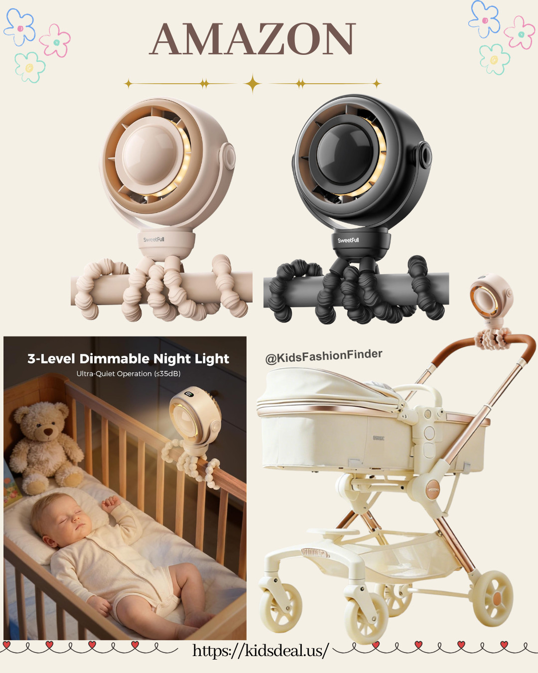 Must-have for outings with kids 🌬️👶✨

360° flexible tripod — adjust any angle you need 🔄
Clip-on design for stroller, crib, or car seat 🚗

4 speeds + ultra quiet (25dB) 🤫
3 soft night lights 🌙
Up to 15 hrs battery 🔋 USB-C fast charge

Small, powerful & travel-ready ✈️

#strollerfan #momlife #babyessentials #travelwithkids #carseatmusthave #summerbaby  

 

#LTKmomlife #LTKTravel #LTKBaby