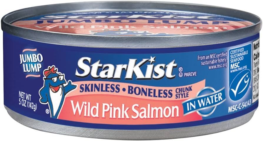 StarKist Wild Pink Salmon, Skinless, Boneless, 5 Ounce (Pack of 12) | Amazon (US)