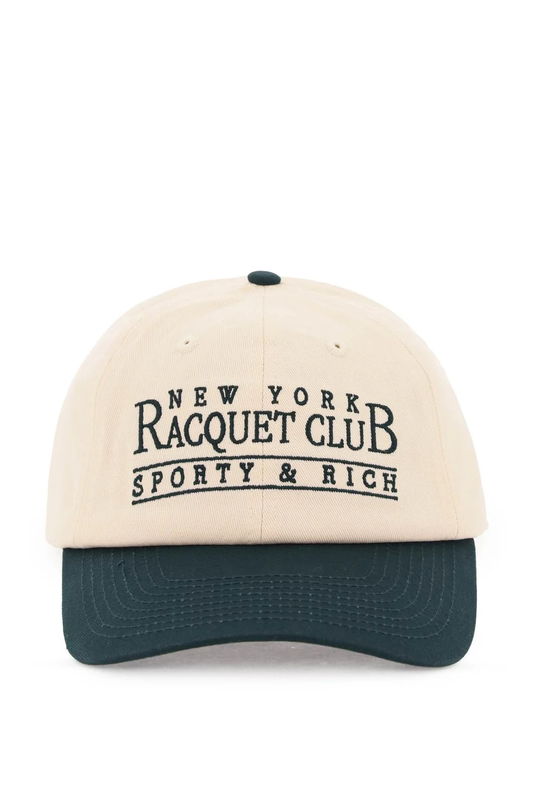 Sporty & Rich Logo Embroidered Baseball Cap | Cettire Global