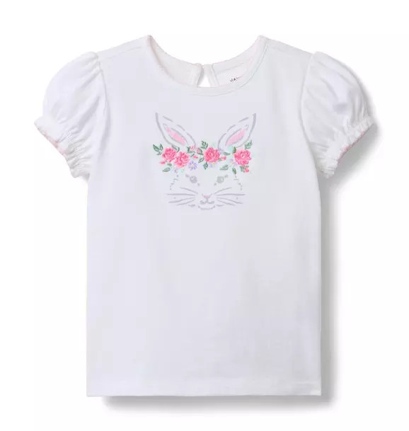 Bunny Puff Sleeve Tee | Janie and Jack
