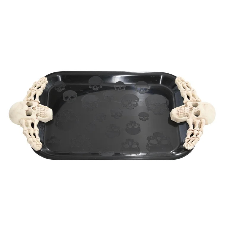 Way To Celebrate Halloween Skull Platter, 17" | Walmart (US)